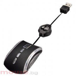 Оптична мини мишка HAMA  M530, USB, прибиращ се кабел