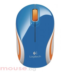 Мишка LOGITECH Mini M187 безжична син