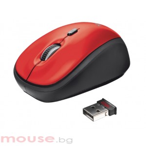 TRUST Yvi Wireless Mini Mouse Red