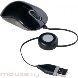 Мишка TARGUS Compact Blue Trace Wired Mouse Black