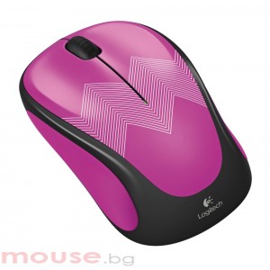 Logitech Wireless Mouse M238 Play Collection - Purple Zigzag