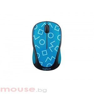 Мишка LOGITECH M238 безжична Party Collection - GEO BLUE