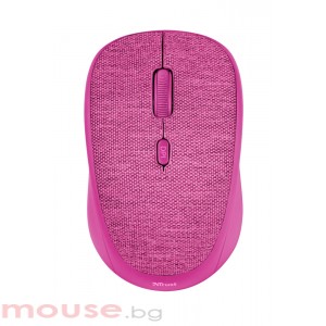 Мишка TRUST Yvi Fabric Wireless Mouse – розов