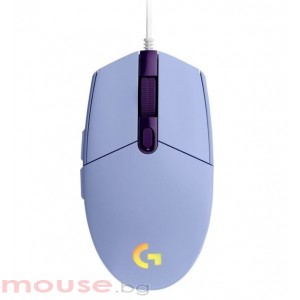 Геймърска мишка LOGITECH G102 LIGHTSYNC - LILAC - USB - N/A - EER - G102 LIGHTSYNC