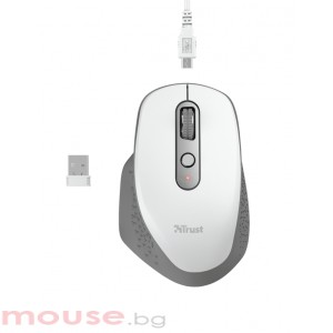 Мишка TRUST Ozaa Wireless Rechargeable Mouse White