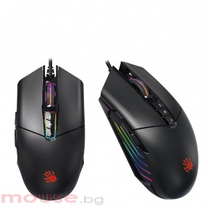 Геймърска мишка Bloody P91 Light strike, 5K RGB, Оптична, Кабел, Черен