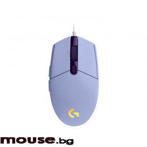 Геймърска мишка Logitech G102 LightSync, RGB, Оптична, Жична, USB, Лилав