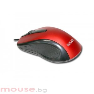 Мишка DELUX DLM-315/USB/RED/BLACK USB