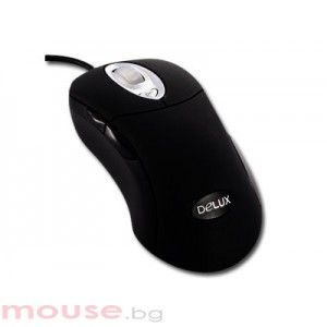 Мишка DELUX DLM-610L/USB/BLACK USB