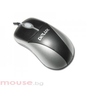 Мишка DELUX DLM-318/USB/SILVER/BLACK USB