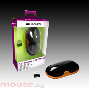 Мишка CANYON CNR-MSOW01N, оптична, USB 2.0, Orange 