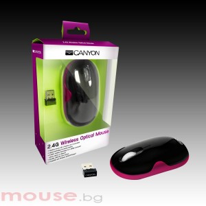 Мишка CANYON CNR-MSOW01N, оптична, USB 2.0, Pink