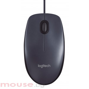 Жична оптична мишка LOGITECH M100, Сив, USB