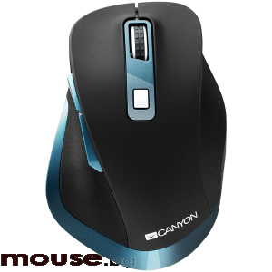 Мишка CANYON CNS-CMSW14DG Безжичен, Оптичен, Black-blue