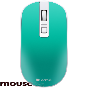Мишка CANYON CNS-CMSW18A Безжичен, Оптичен, Aquamarine
