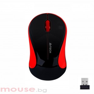 Оптична мишка A4tech G3-270N-4 V-Track, USB, Черен/Червен