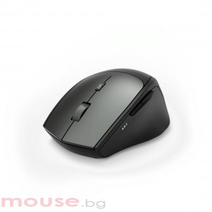 Безжична оптична мишка HAMA MW-600, 2 приемника USB-C/USB-A, 6 бутона, черен
