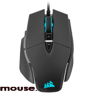 Геймърска мишка CORSAIR M65 RGB ULTRA Gaming Mouse, Backlit RGB LED, Optical, Silver ALU, Black