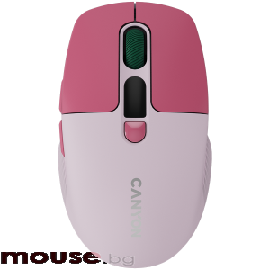 Мишка CANYON mouse MW-26 LCD Silent Dual Mode Wireless Pink