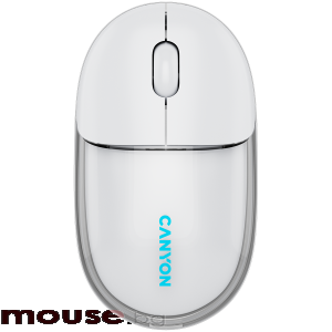 Мишка CANYON mouse OnClick 24 BT/ Wireless Transparent/White