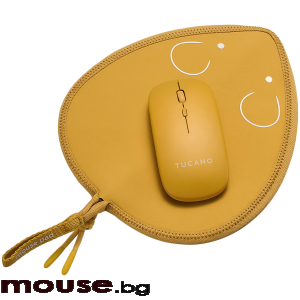 Мишка TUCANO TOPO MOUSE PAD + WIRELESS MOUSE YELLOW