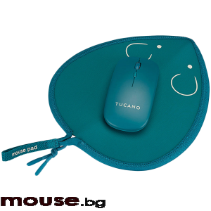 Мишка TUCANO TOPO MOUSE PAD + WIRELESS MOUSE BLUE PE.