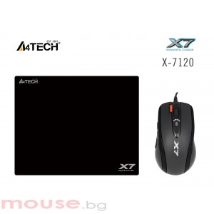 Комплект Мишка A4tech X710BK OSCAR + пад X7-200MP