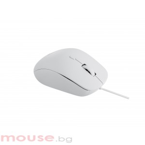 Жична оптична мишка RAPOO N500 Silent, Безшумна, Бяла
