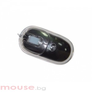 Мишка A4 BW-9 OPT/U-SHAP/WHEEL/BLACK