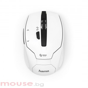 Безжична оптична мишка HAMA Milano, USB, 2400dpi, 2.4GHz RF, Бял