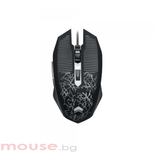 Геймърска мишка ZornWee 6D, Оптична, Черен 