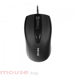 Мишка Mixie M01, Оптична, 3D, Черен 