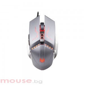 Геймърска мишка Mixie M11, Оптична, 7D, RGB, Сив 