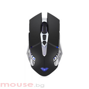 Геймърска мишка Aula SC200, Безжична, Bluetooth, 7D, Черен 