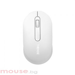 Мишка Mixie R518, Безжична, USB, 3D, Бял 