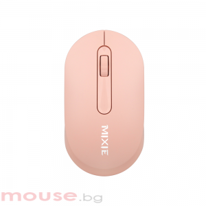 Мишка Mixie R518, Безжична, USB, 3D, Розов 