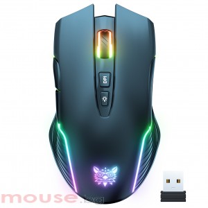 Геймърска мишка Onikuma CW905, Безжична, RGB, 7D, Черен 