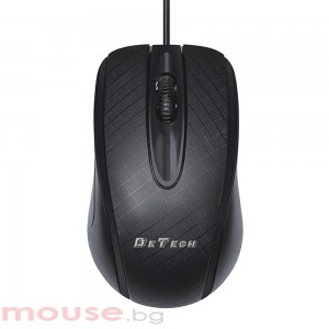 Мишка DeTech D10, Optical, Black - 779