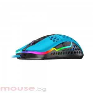 Геймърска мишка Xtrfy M42 Miami Blue, RGB, Син