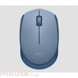 Безжична оптична мишка LOGITECH M171, USB, Син/Сив