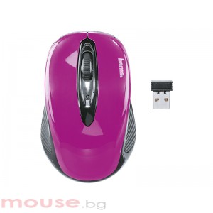 Мишка HAMA GMBH безжична оптична AM-7300 USB, цикламена