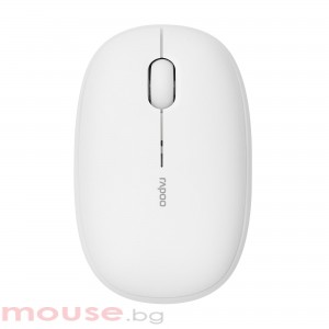 Безжична оптична мишка RAPOO M660, Multi-mode, Свързване с 3 у-ва, Тиха, Бяла