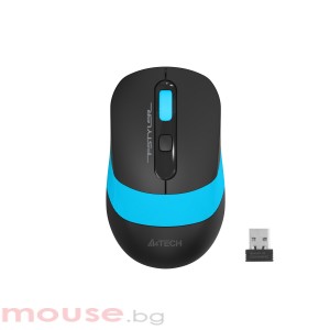 Оптична мишка A4tech FG10S Fstyler, безжична, безшумна,Син