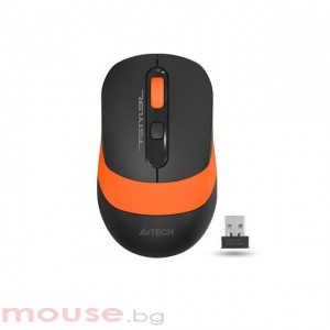Оптична мишка A4tech FG10 Fstyler, безжична, Черен/Оранжев
