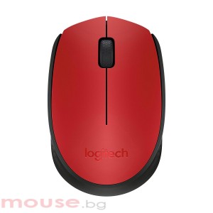 Безжична оптична мишка LOGITECH M171, Червен, USB