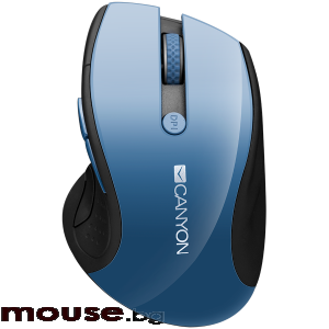 Мишка CANYON Безжичен, Оптичен, 1600dpi Blue Gray pearl glossy
