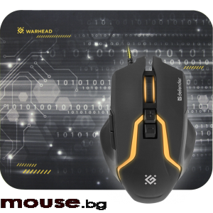 Мишка DEFENDER Gaming combo мишка + пад, Warhead MP-1400