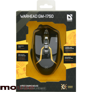 Мишка DEFENDER Warhead GM-1750 оптична жична геймърска