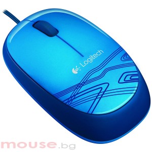 Мишка LOGITECH M105 Wired, Оптичен, син