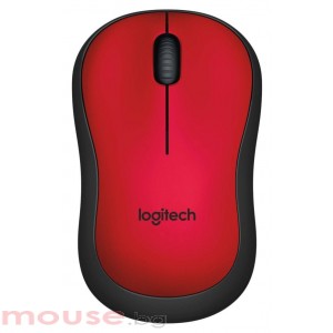 Безжична оптична мишка LOGITECH M220 Silent, Червена, USB